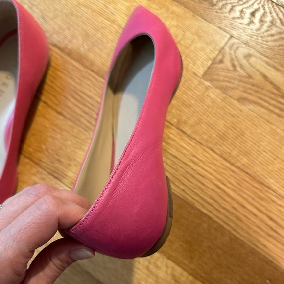 M Gemi Fortuna Leather Flat in Raspberry Pink - Picture 4 of 7